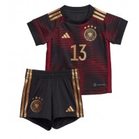 Camisa de time de futebol Alemanha Thomas Muller #13 Replicas 2º Equipamento Infantil Mundo 2022 Manga Curta (+ Calças curtas)